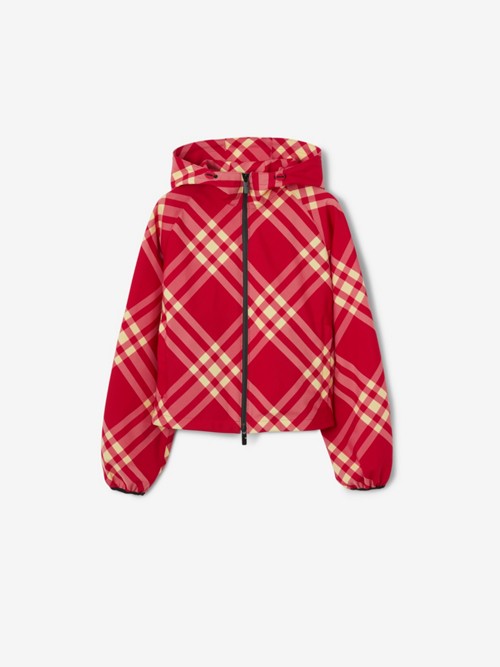 BURBERRY Cropped Check Lightweight Jacket