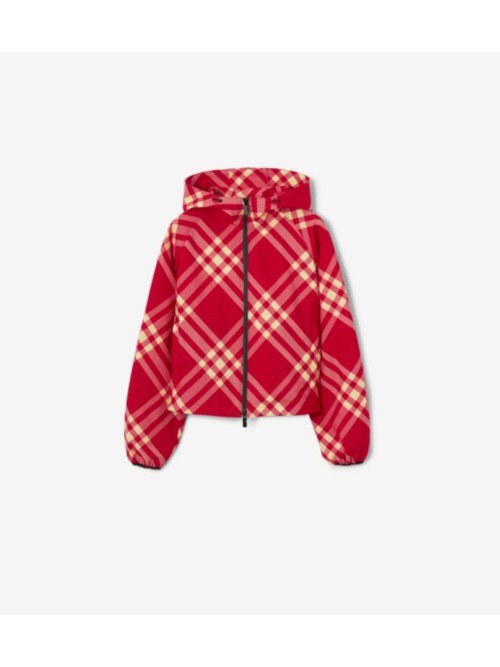 BURBERRY Cropped Check Lightweight Jacket