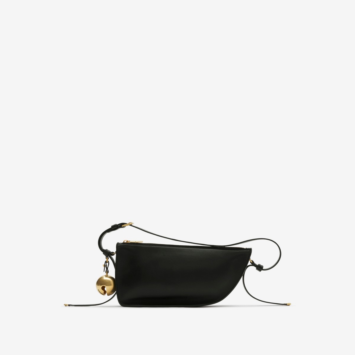 Shop Burberry Small Shield Sling Bag In Black