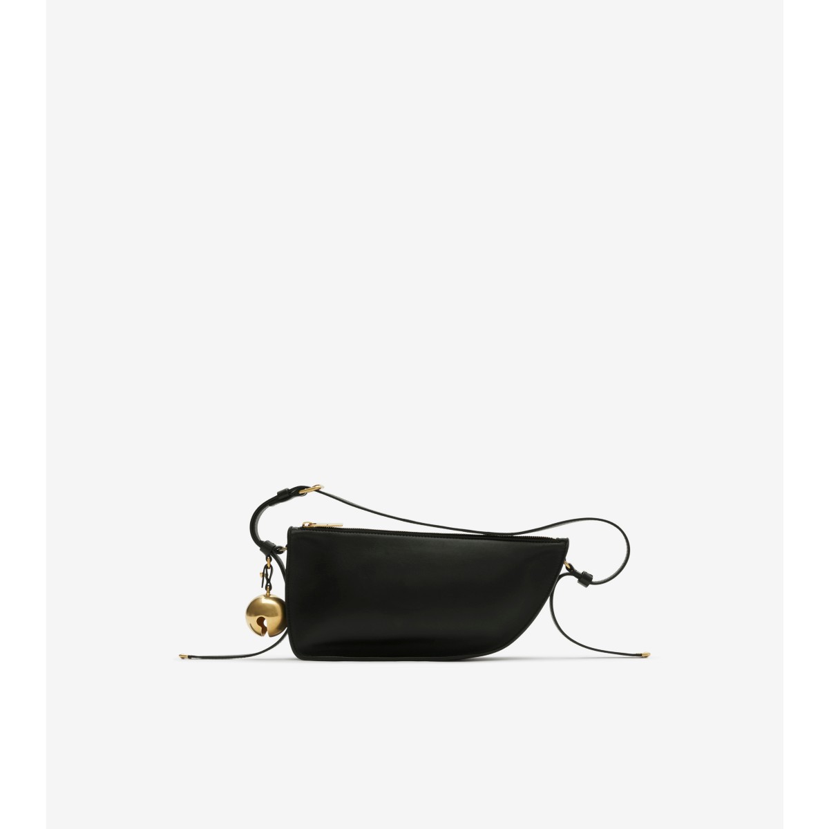Shop Burberry Small Shield Sling Bag In Black