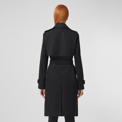 black women's trench coat