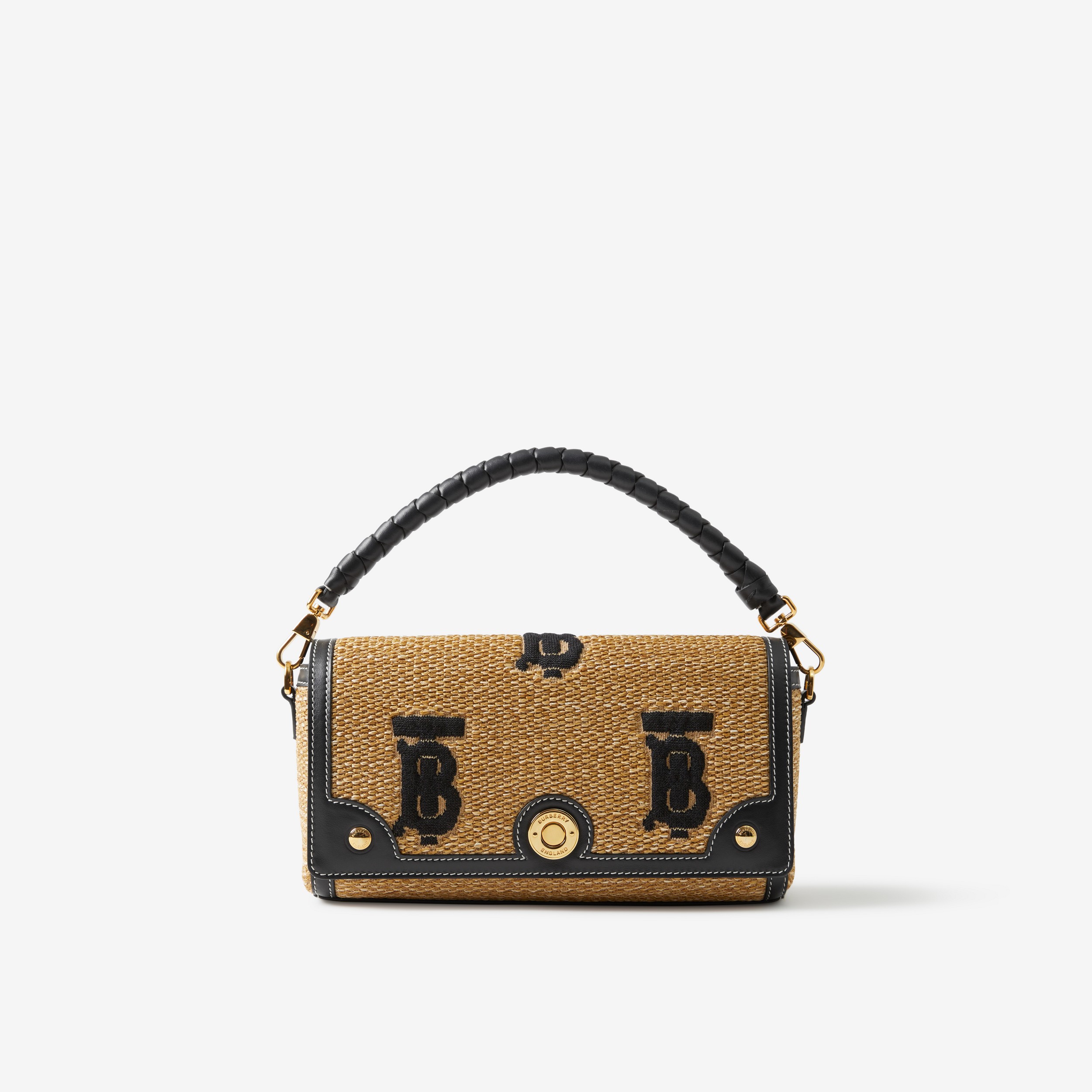 Top Handle Note Bag in Natural/black - Women | Burberry® Official - 1