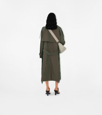 Burberry belted cotton trench coat - Green