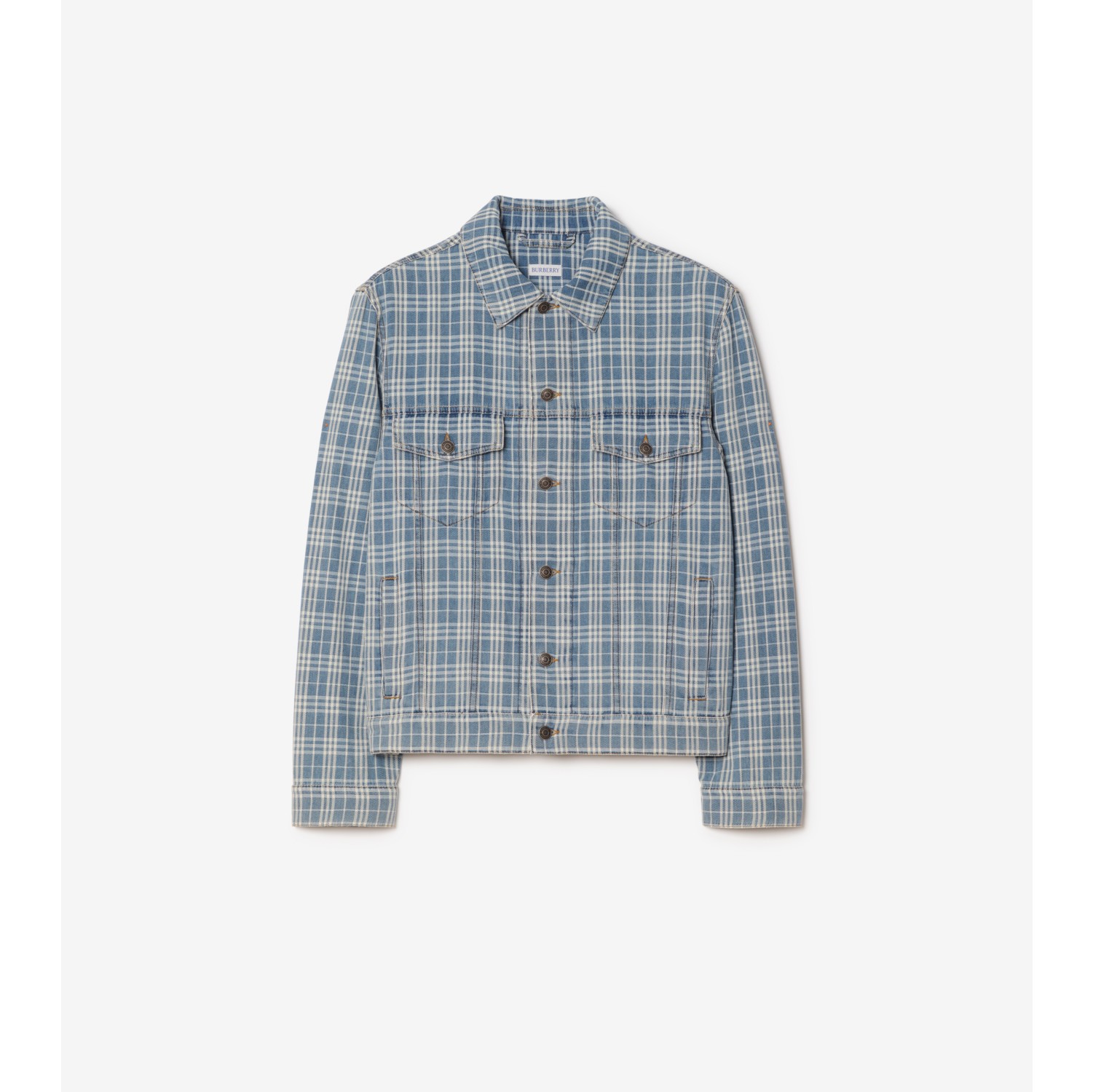Check Denim Jacket