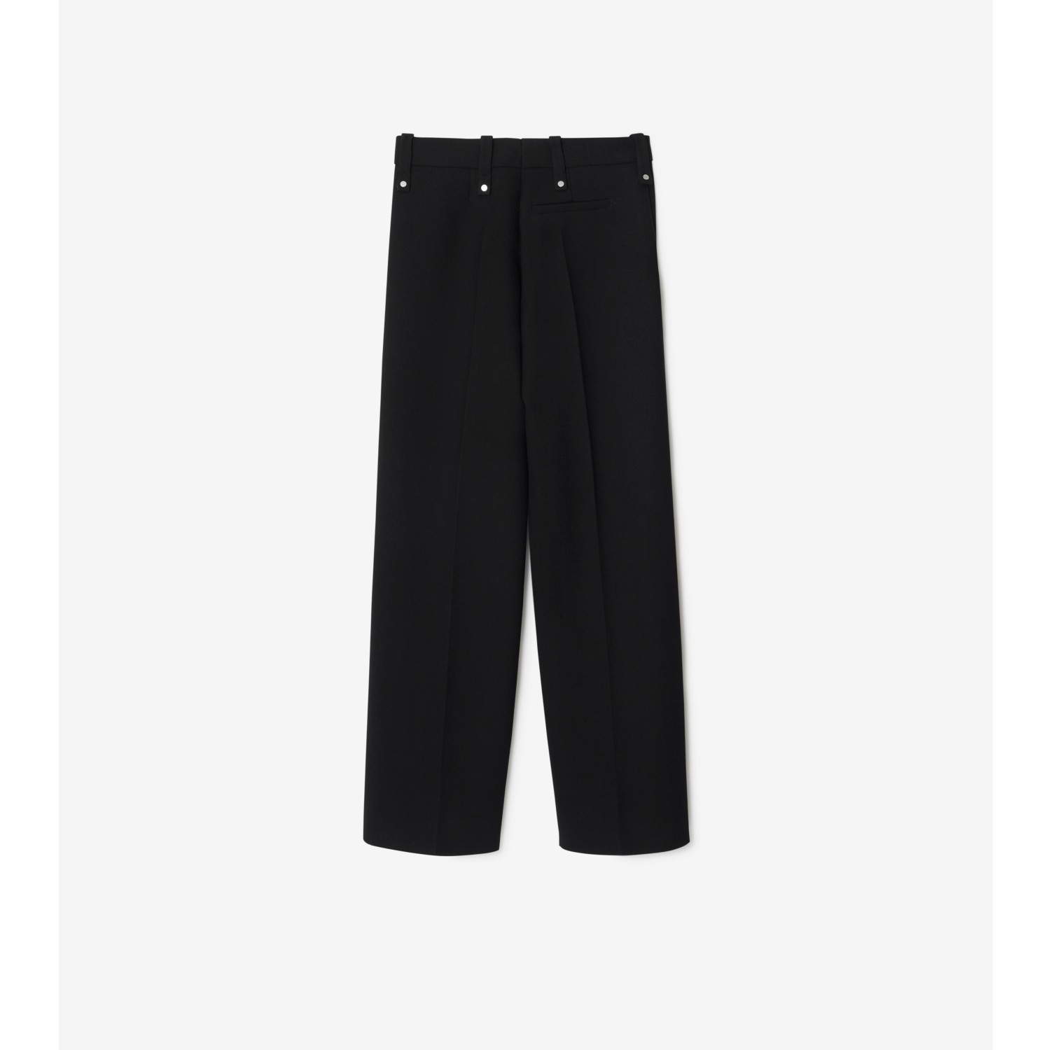 Wool Blend Tailored Trousers in Black - Women | Burberry® Official