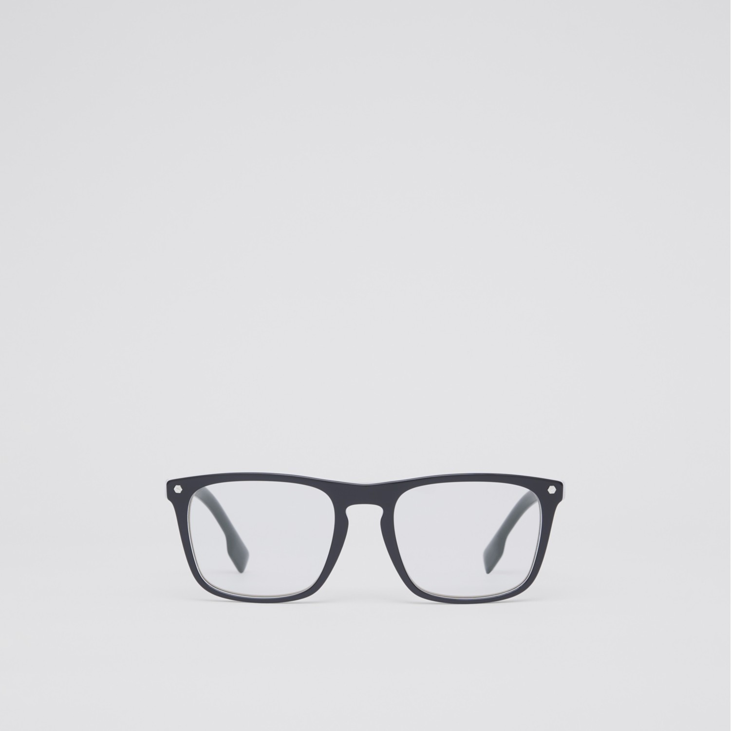 Stripe Detail Square Optical Frames