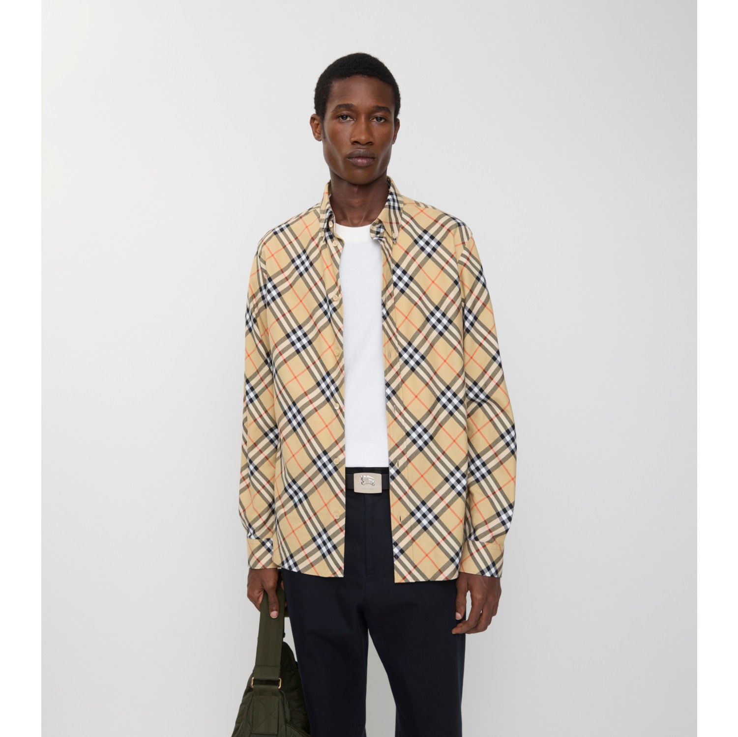 Relaxed Fit Check Cotton Flannel Shirt