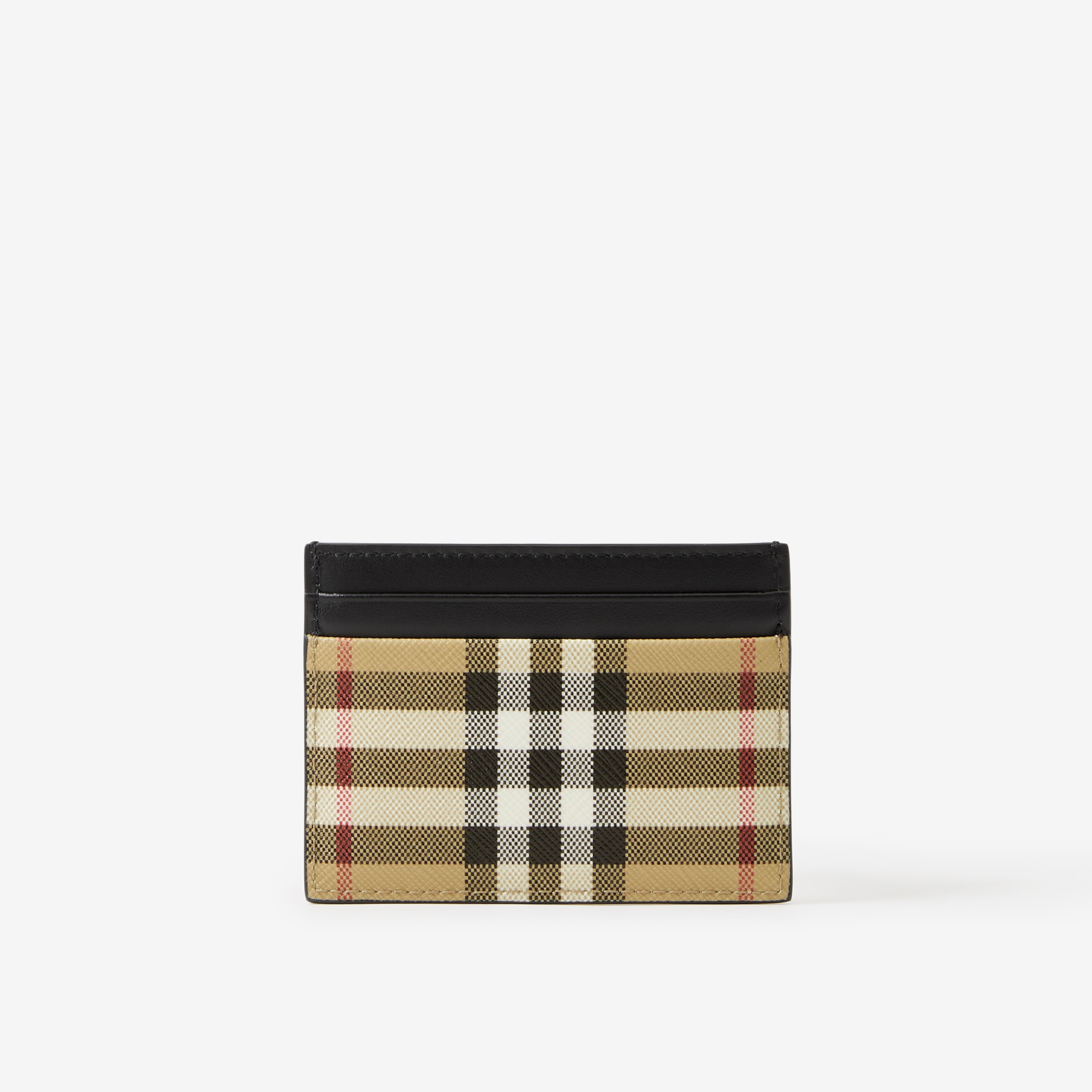 Vintage Check and Leather Card Case in Archive Beige - Men | Burberry®  Official