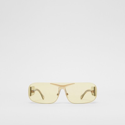 Blake Shield Sunglasses in Nude Gold 