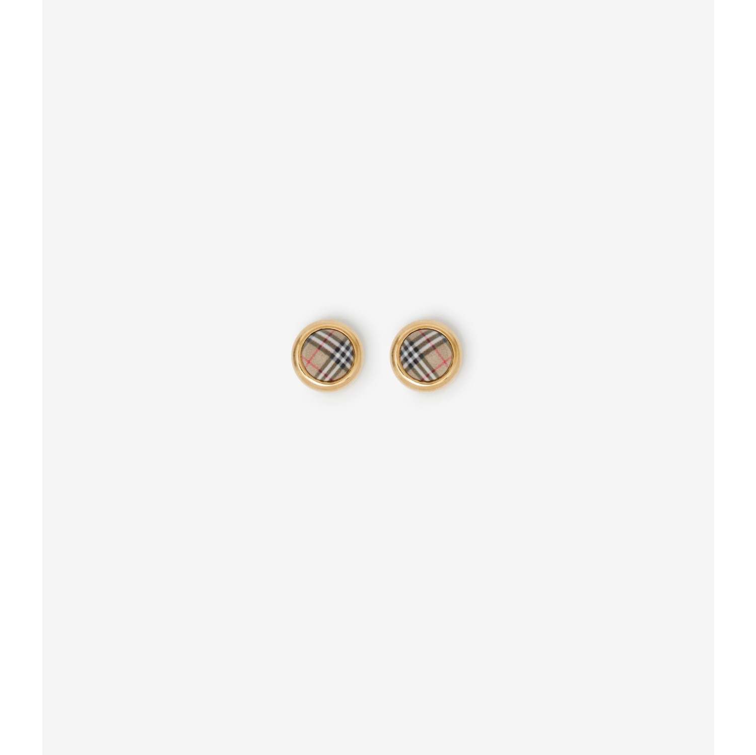 Check Stud Earrings