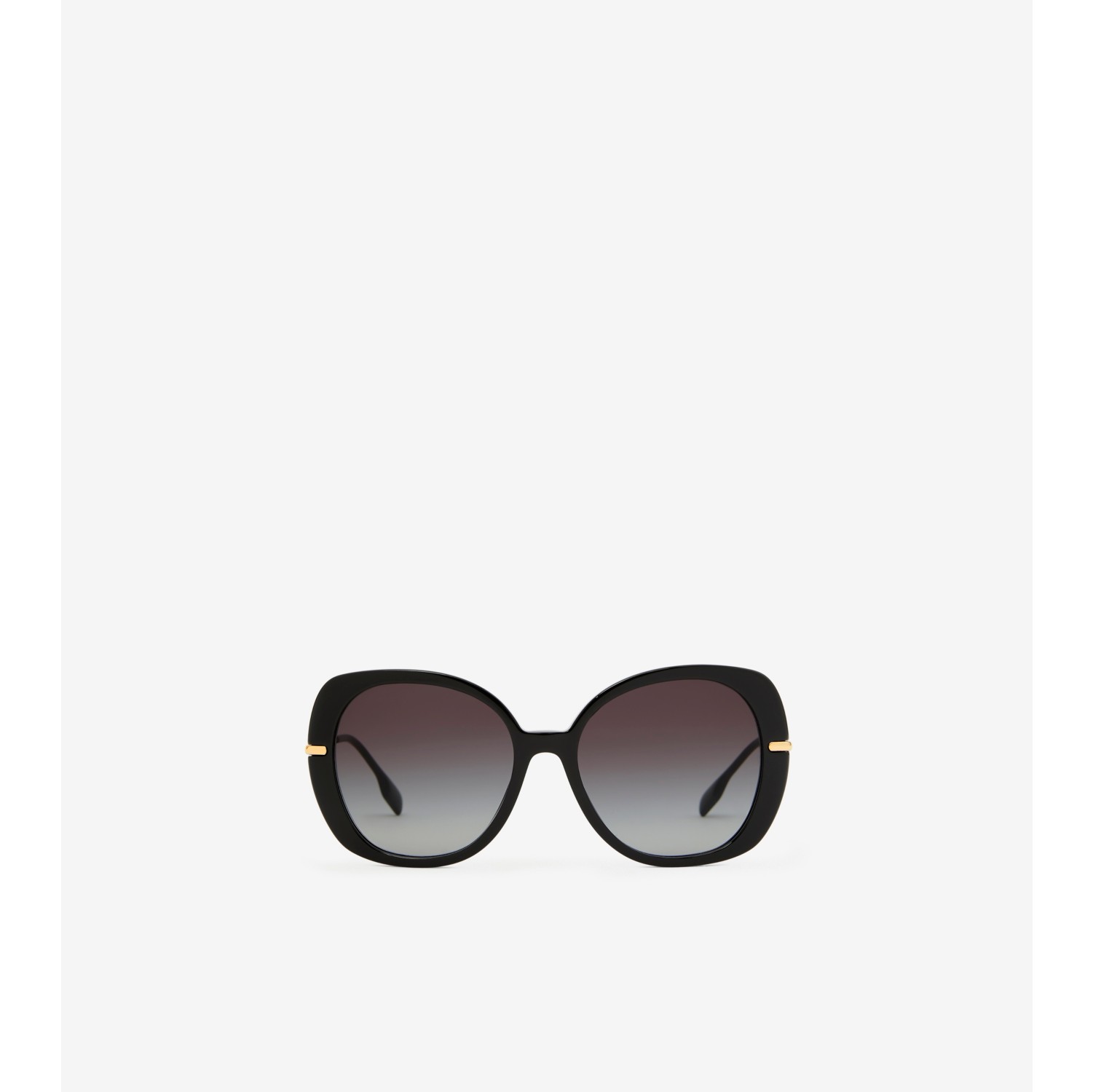 Icon Stripe Detail Square Frame Sunglasses