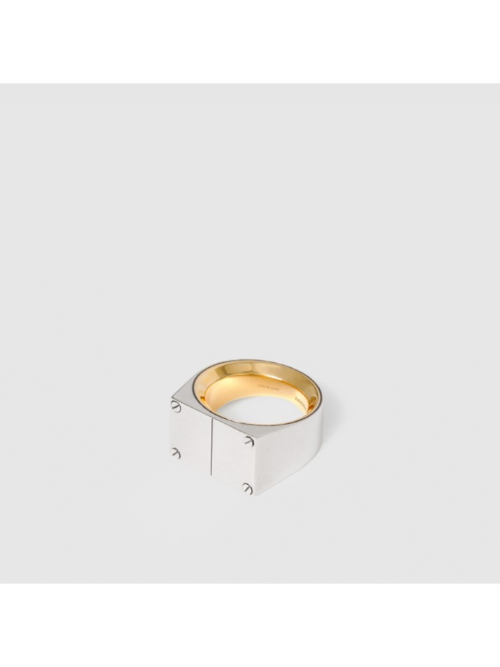 镀钯金印章戒指