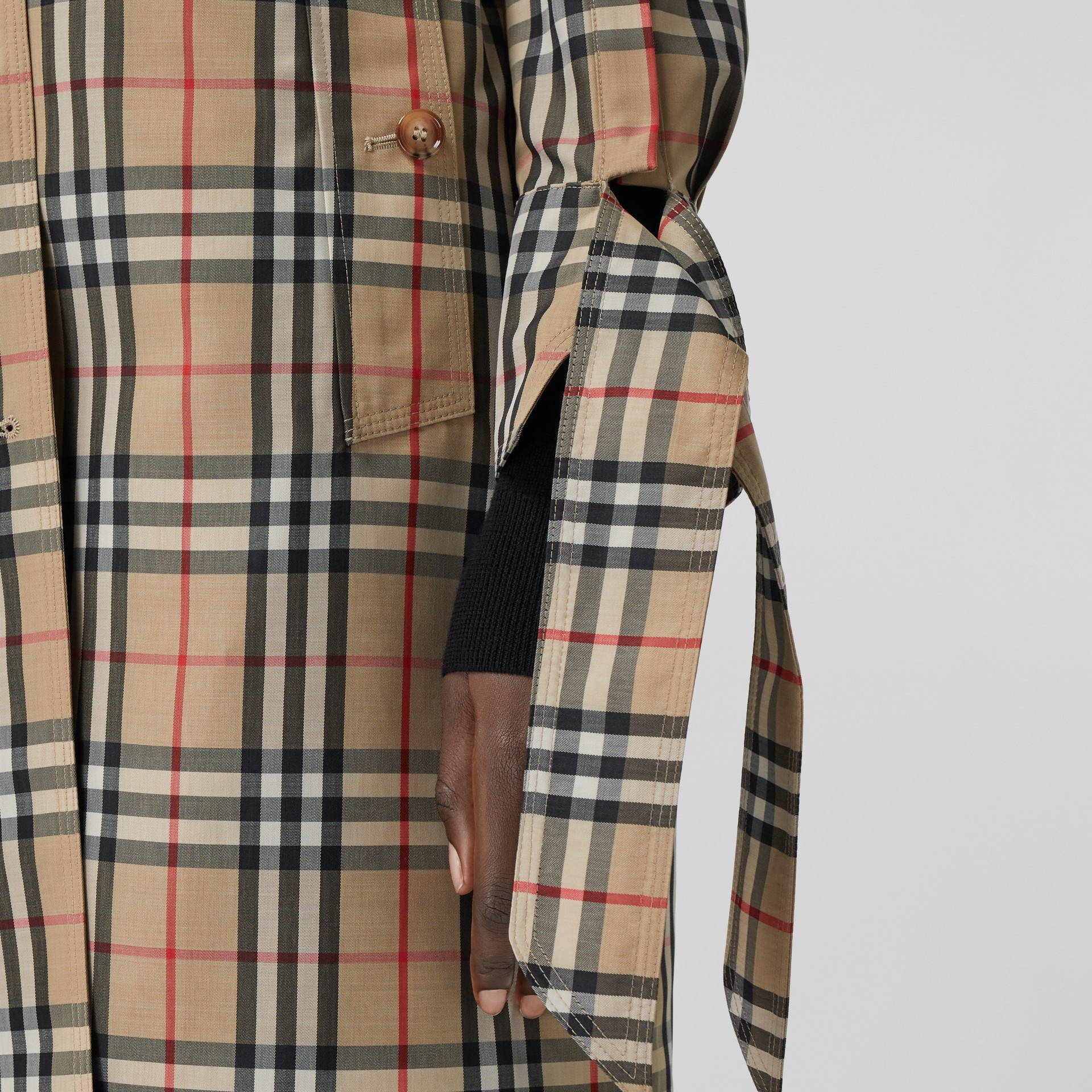Vintage Check Recycled Polyester Car Coat - Women | Burberry United States