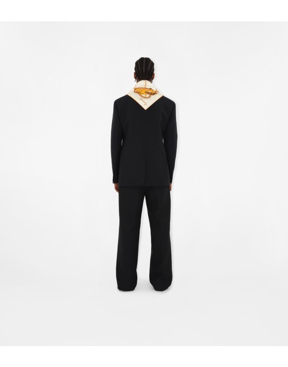 Chain Check Silk Scarf