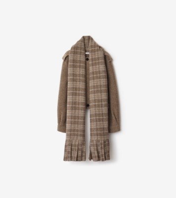 カシミヤ混　Burberryレディースウールジャケット カシミヤ混 Burberryレディースウールジャケット チェック