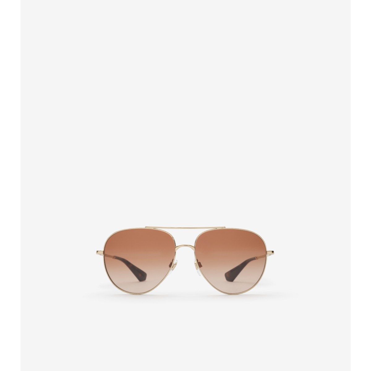  Check Metal Aviator Sunglasses