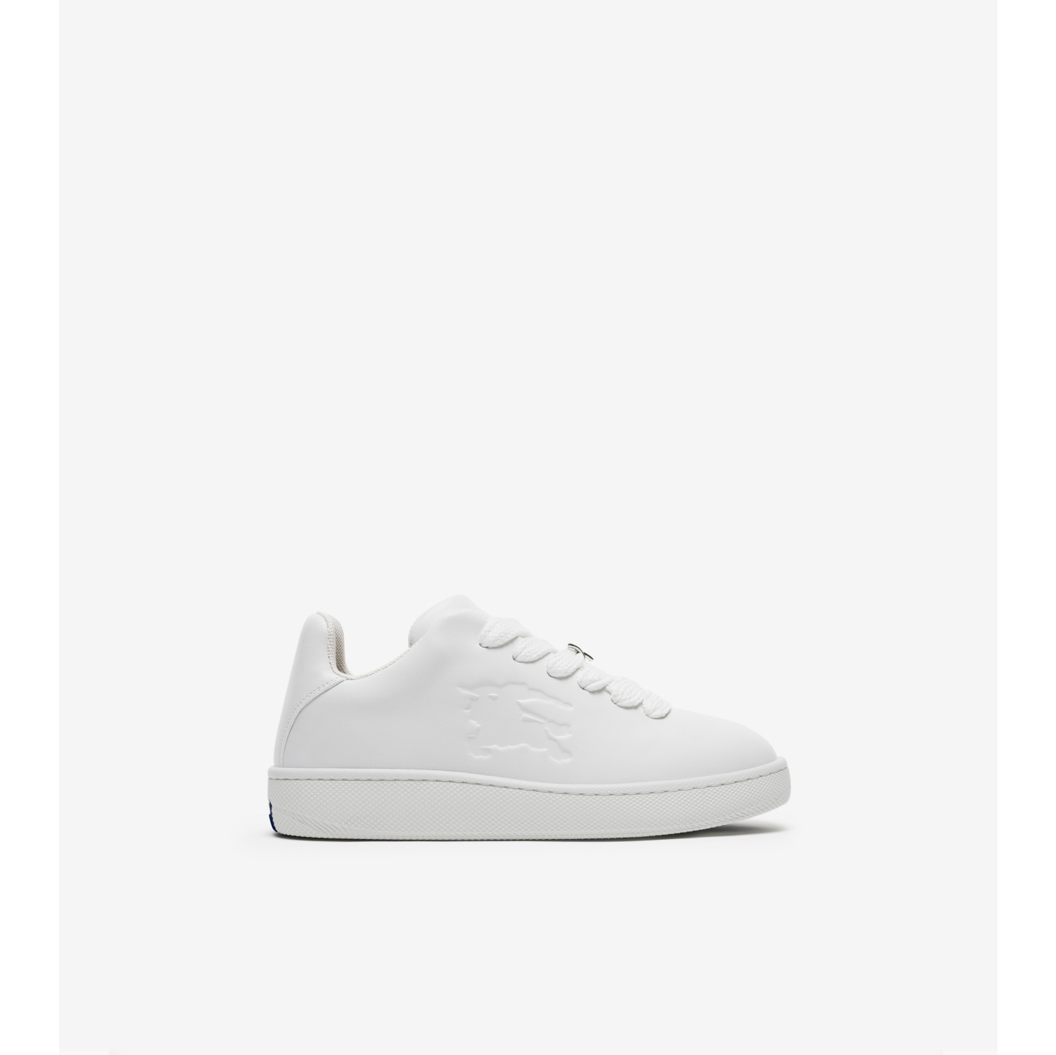 Leather Box Sneakers in White Women Burberry Official