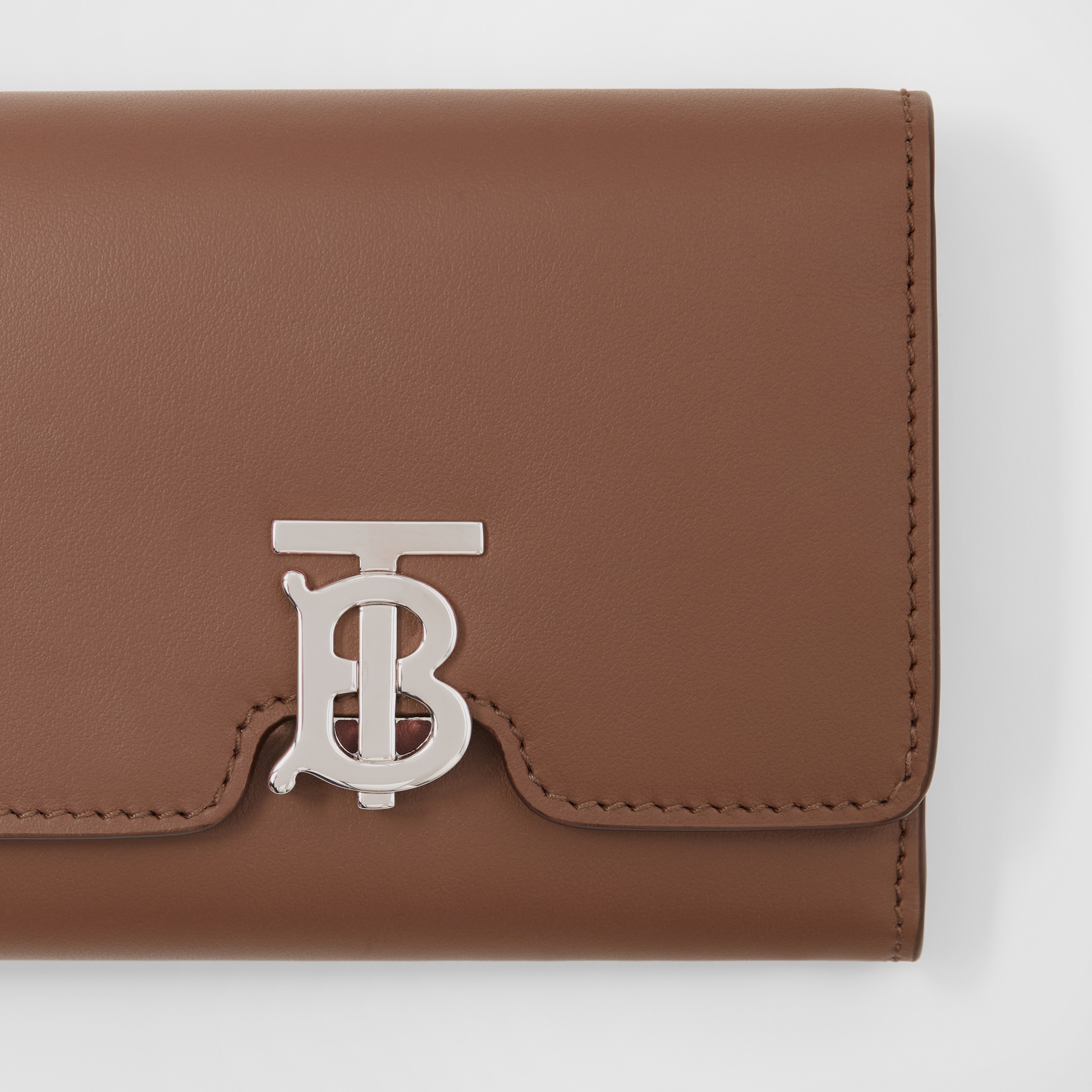 Leather TB Folding Wallet in Malt Brown - Women | Burberry® Official - 2