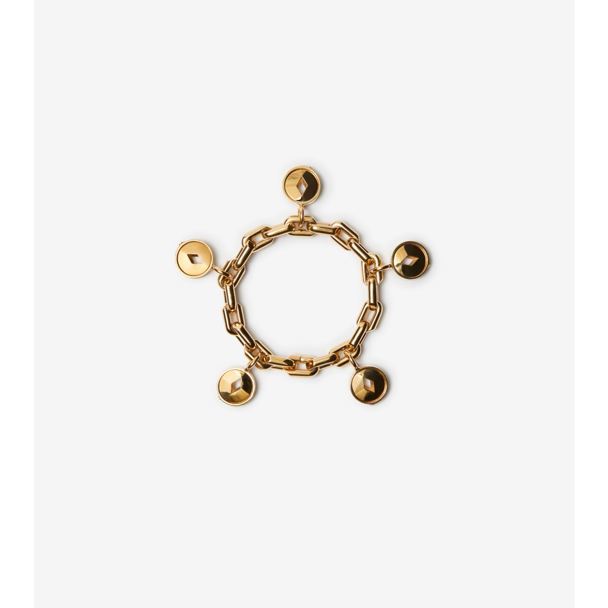 Burberry Gold-plated Hollow Medallion Bracelet