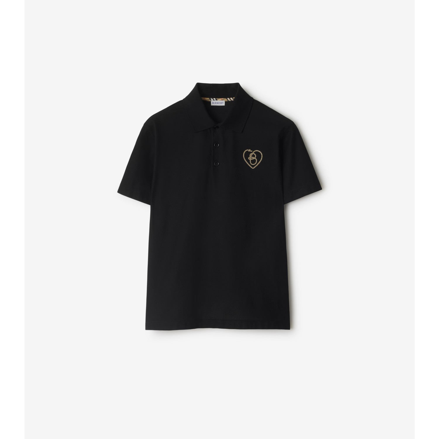 B Heart Cotton Polo Shirt