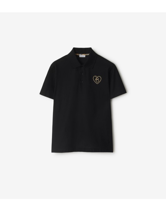 B Heart Cotton Polo Shirt