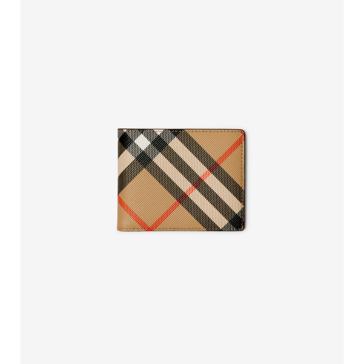 Check Slim Bifold Wallet in Sand - Men | Burberry® Official