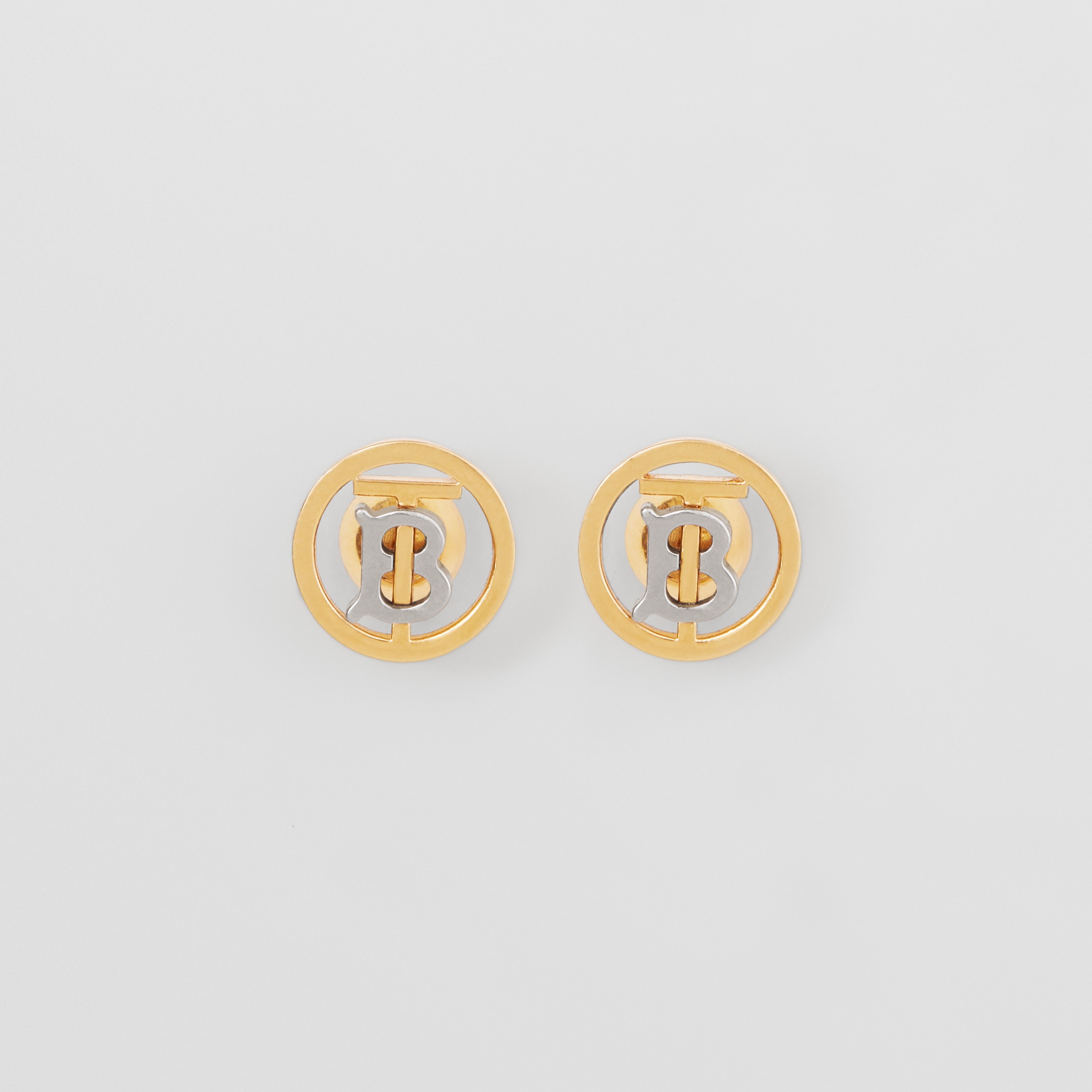 バーバリー パール ゴールド プレート モノグラム イヤリング ...