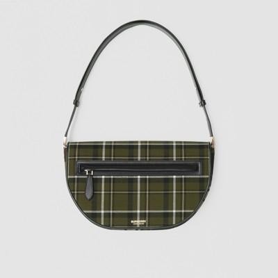 green burberry bag