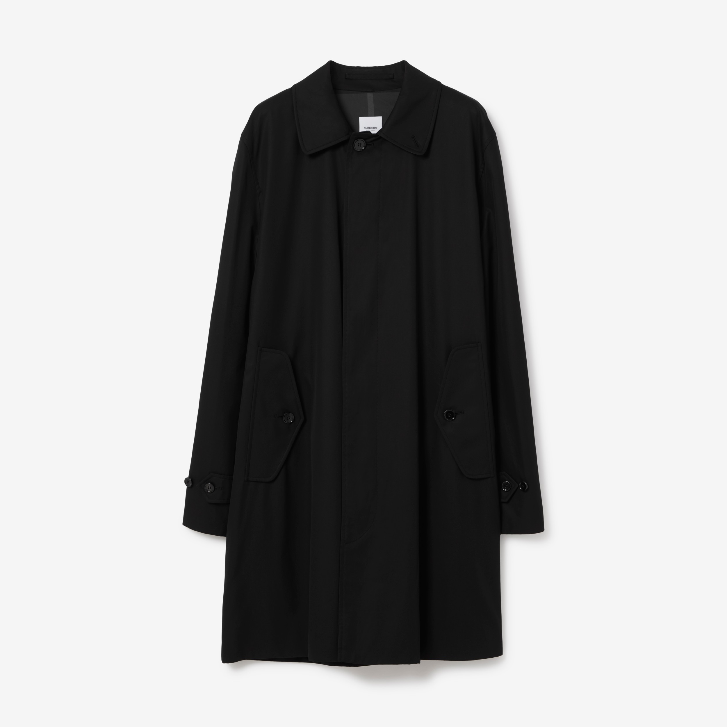 Cotton Gabardine Car Coat in Black - Men | Burberry® Official - 1