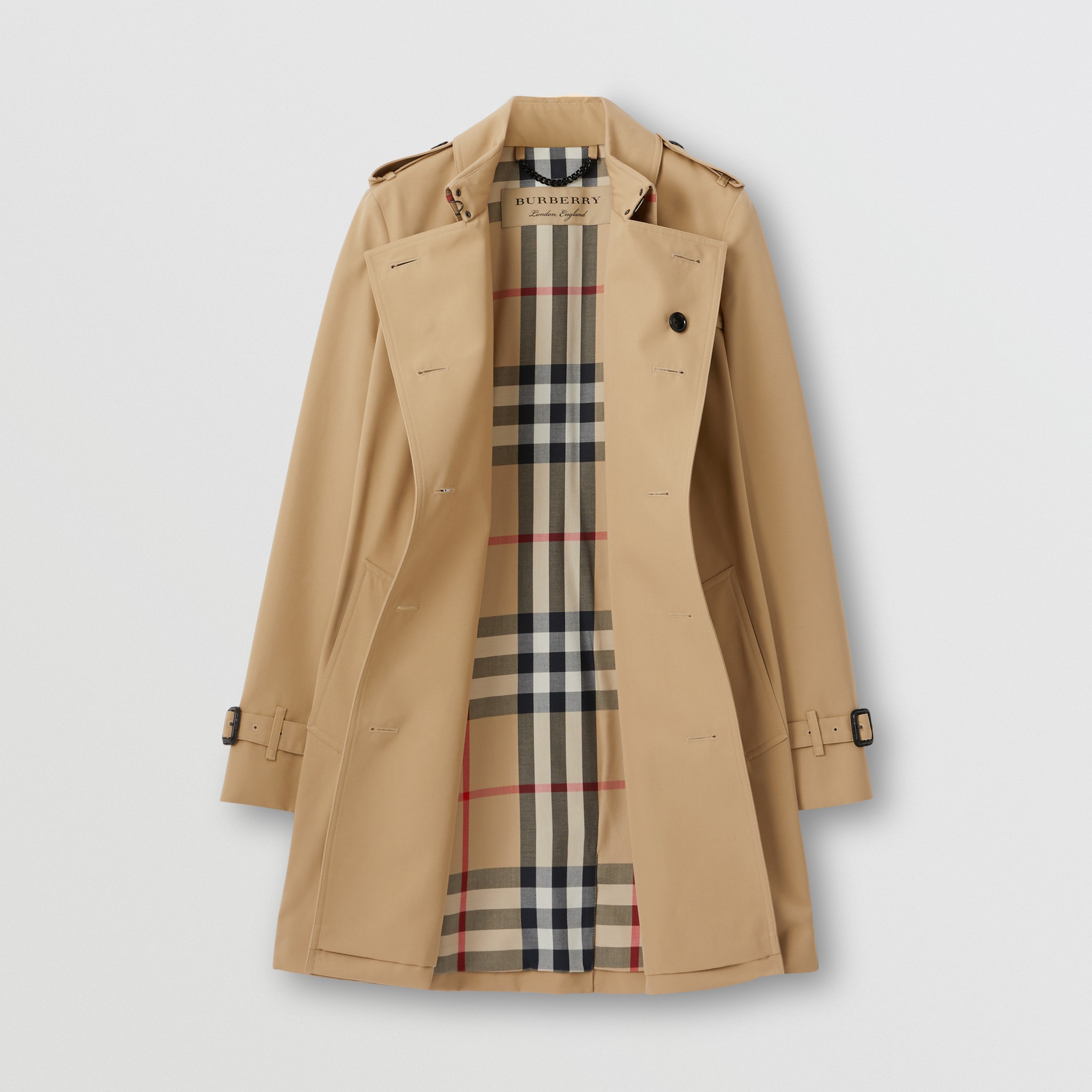 Technical Cotton Trench Coat in Honey - Women | Burberry United States