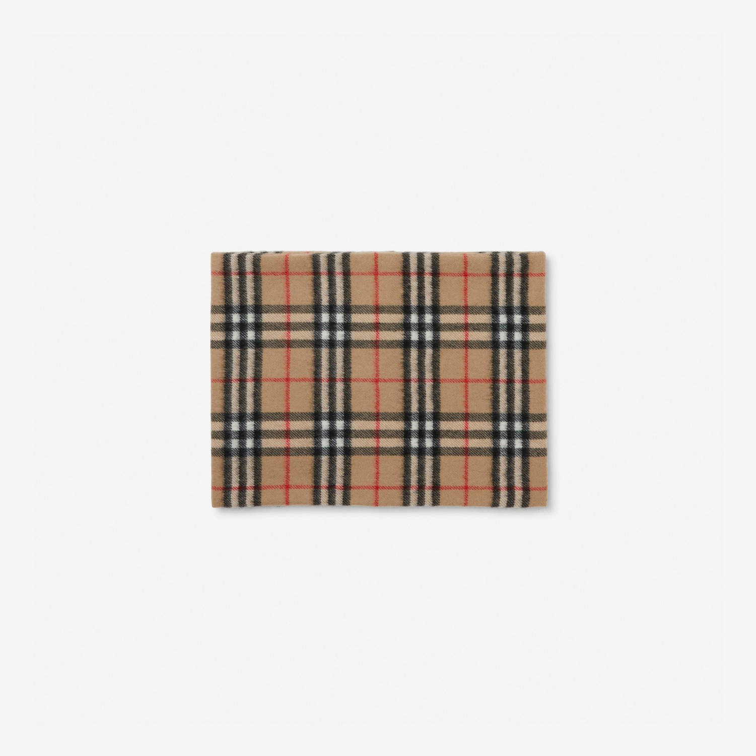 Schlauchschal aus Kaschmir mit Vintage Check-Muster