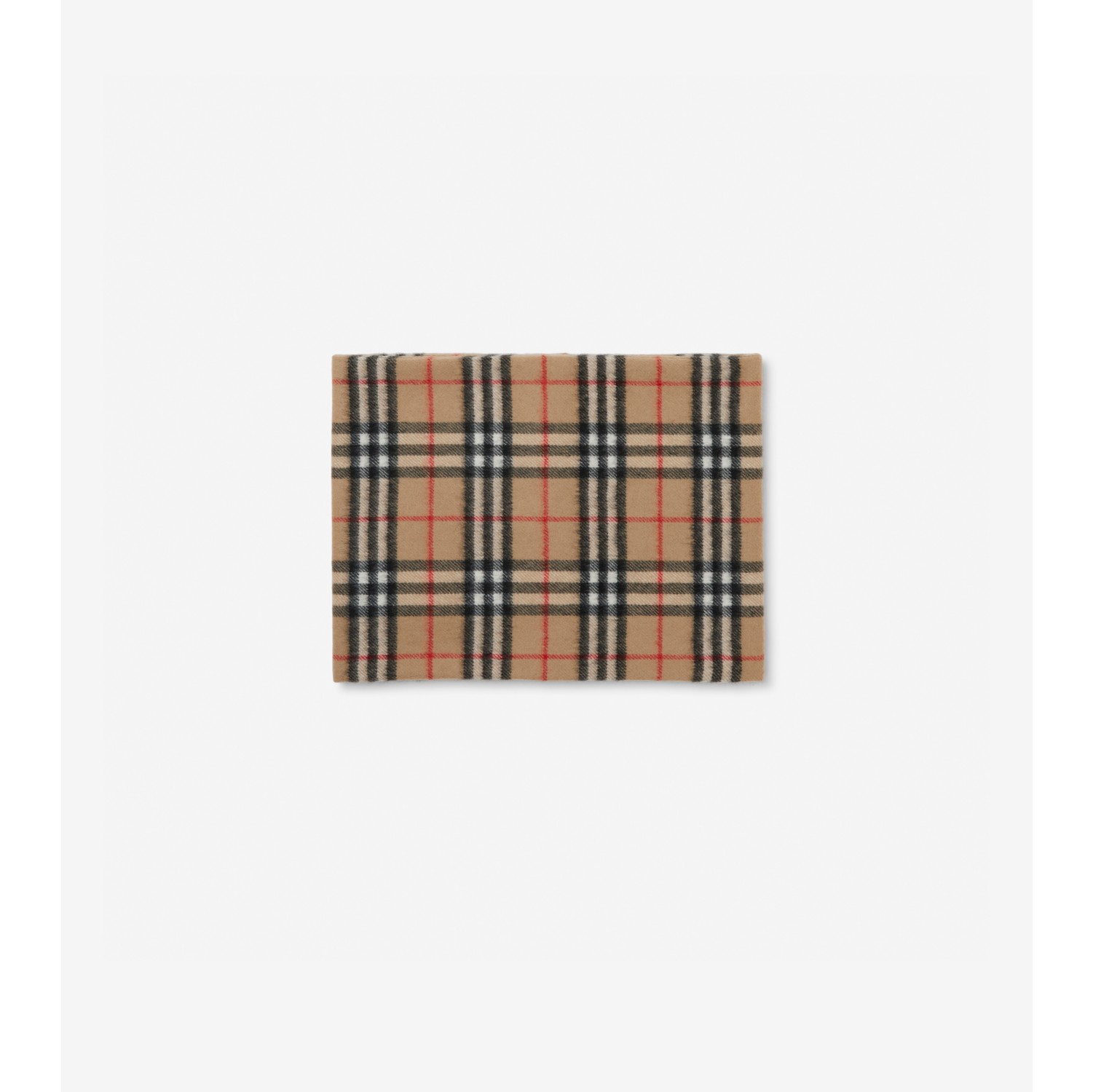 Schlauchschal aus Kaschmir mit Vintage Check-Muster