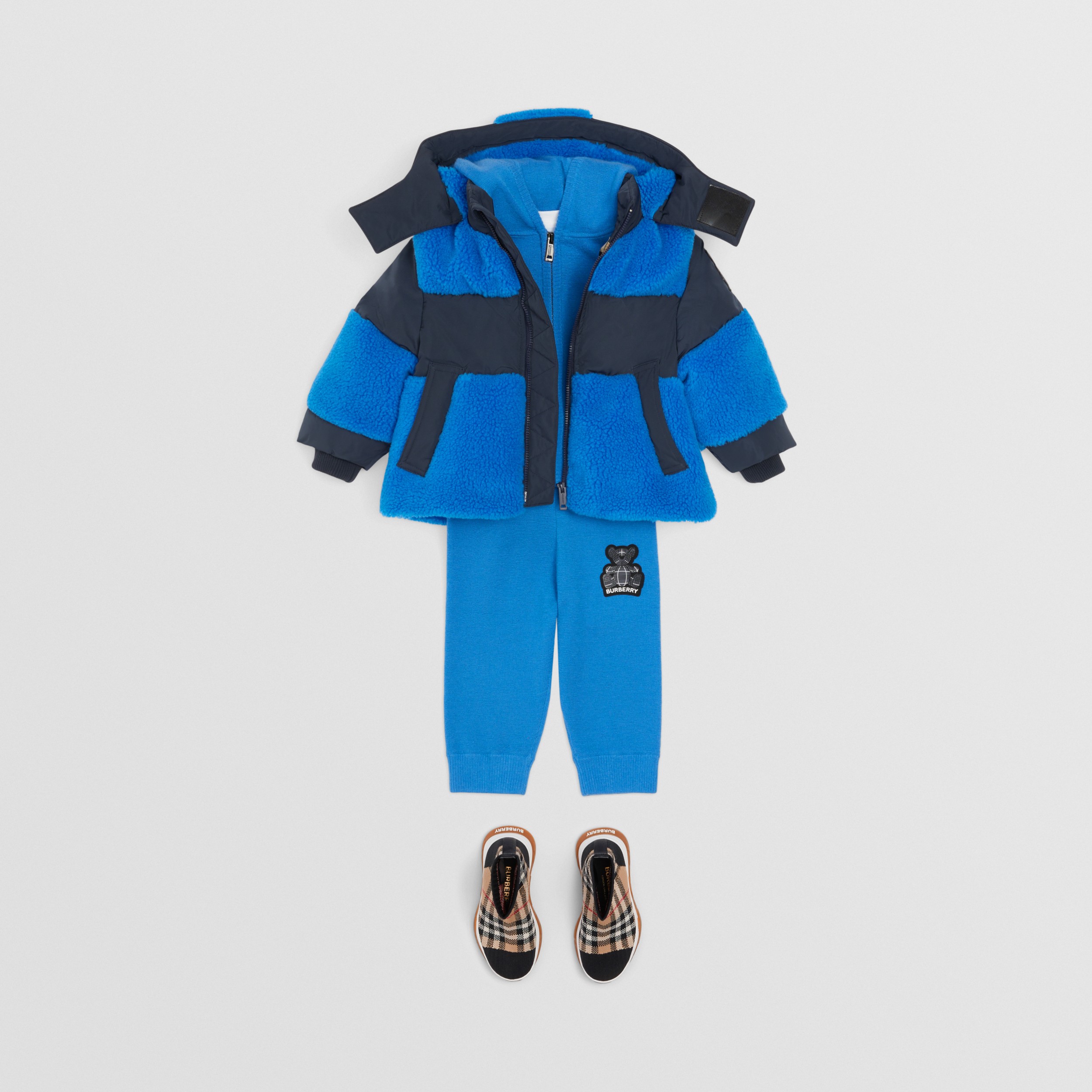 de con capucha y aplique de osito Thomas (Medianoche) - Niños | Burberry® oficial