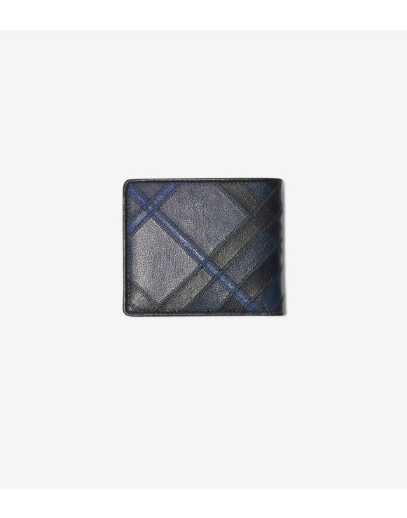 Check Intarsia Bifold Wallet