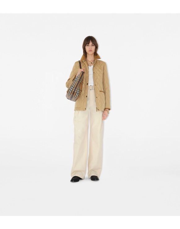 Quilted Nylon Barn Jacket