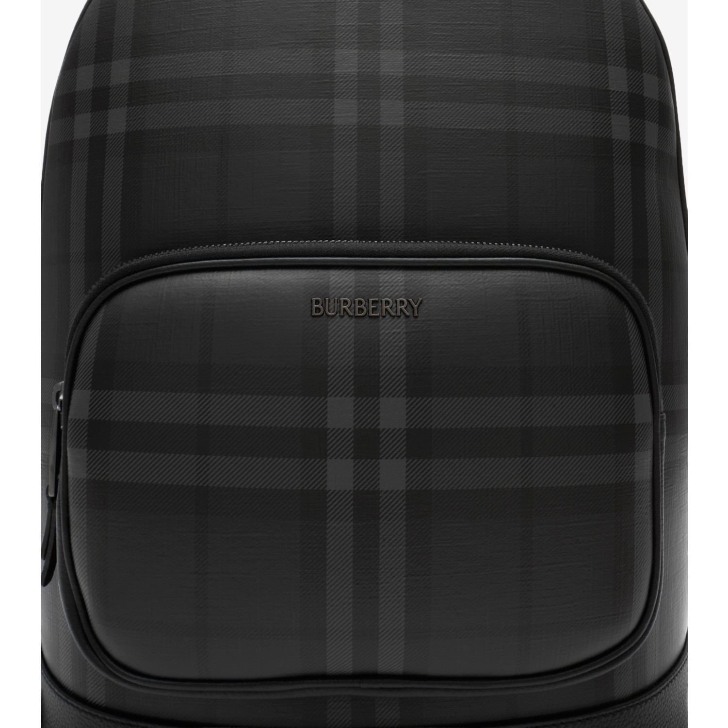 City Check Zip Backpack in Iron grey - Men, Technical, Cotton