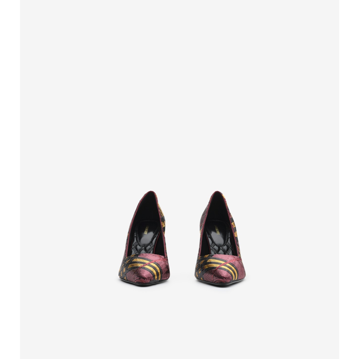 Pumps „Dame“ in Check mit hohem Absatz