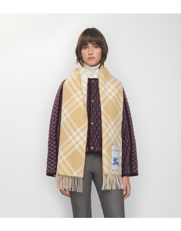 Check Cashmere Scarf