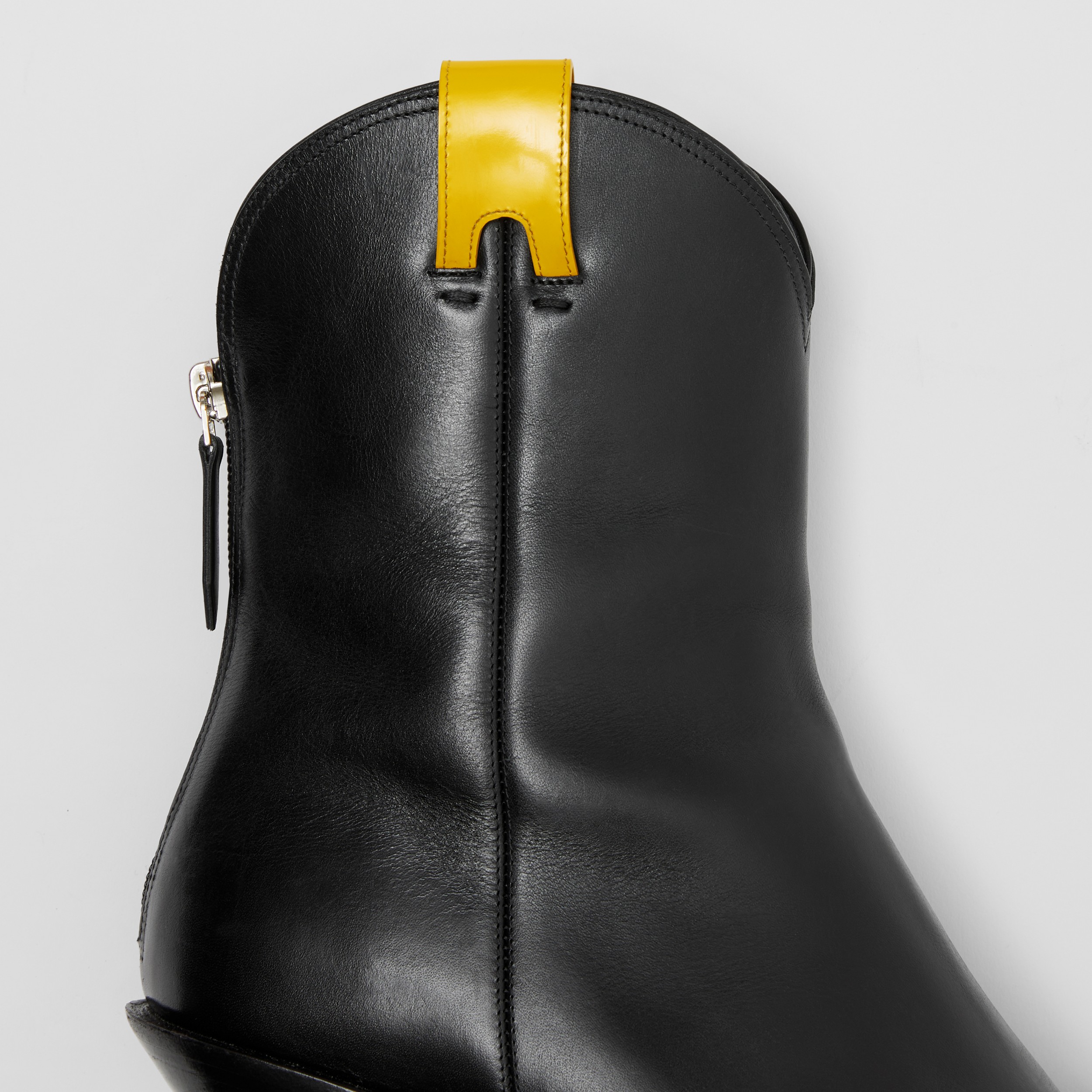 Leather Ankle Boots in Black - Women | Burberry® Official - 2