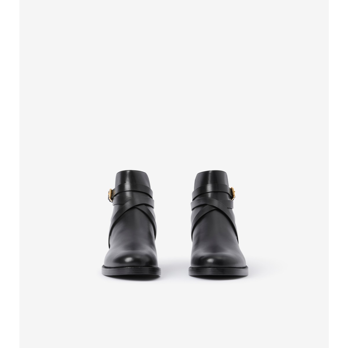  Check and Leather Boots