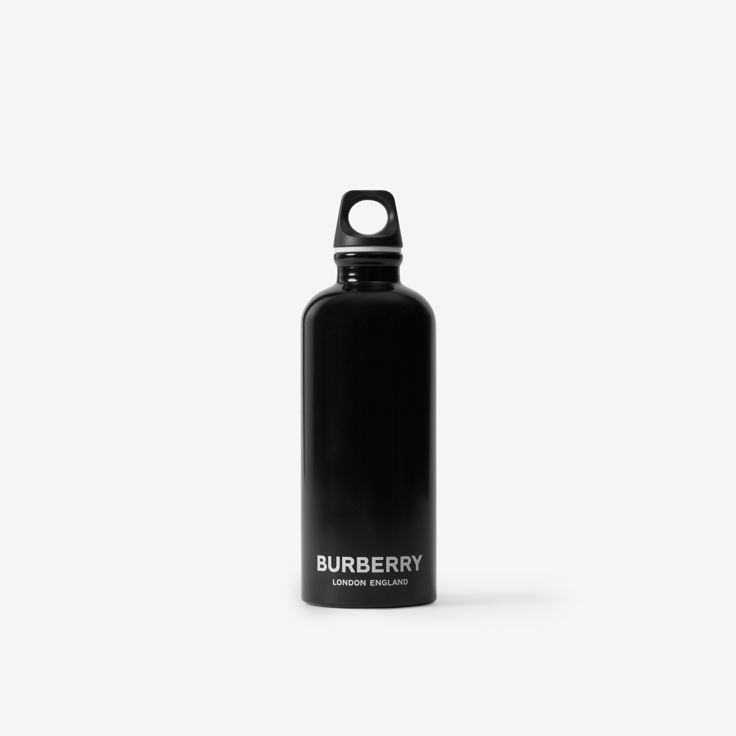 Logo Print Water Bottle in Black | Burberry® Official - 1
