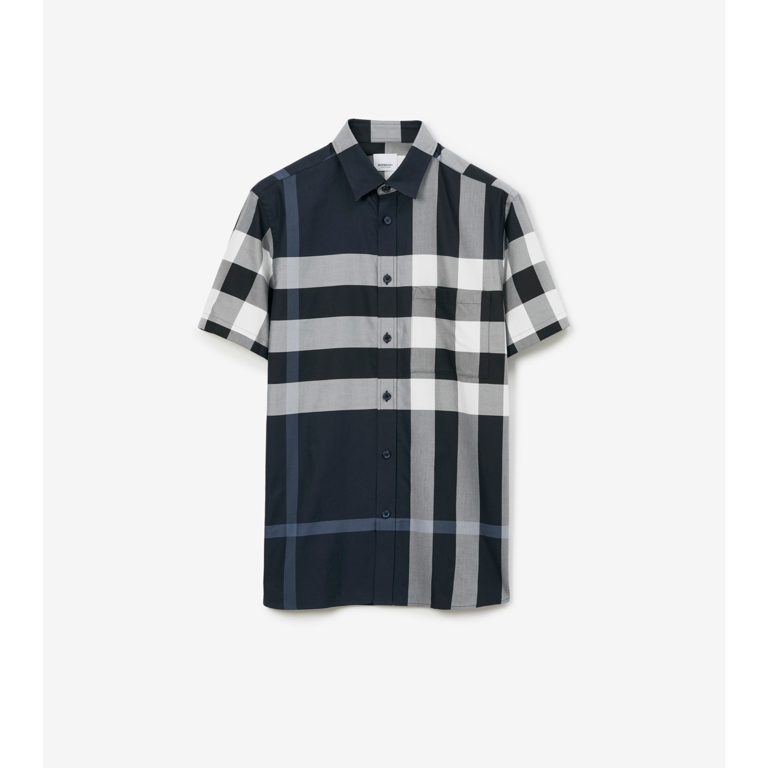 Burberry black cheap check shirt