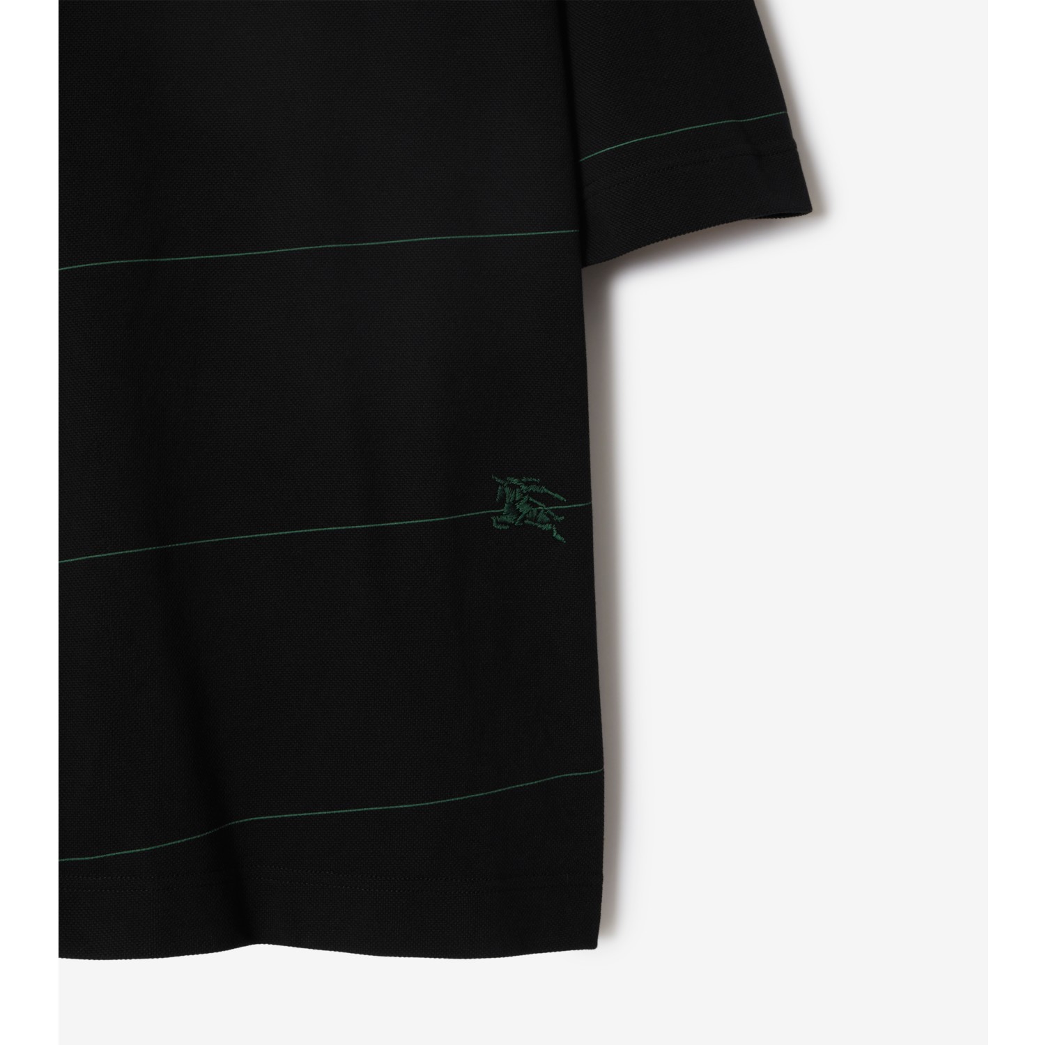 men's black burberry polo shirt