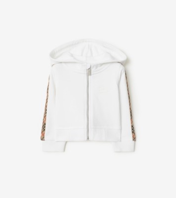 スウェット・トレーナー BURBERRY White Cotton Sweatshirt Cotton sweatshirt with logo embroidery BURBERRY - Nugnes1920