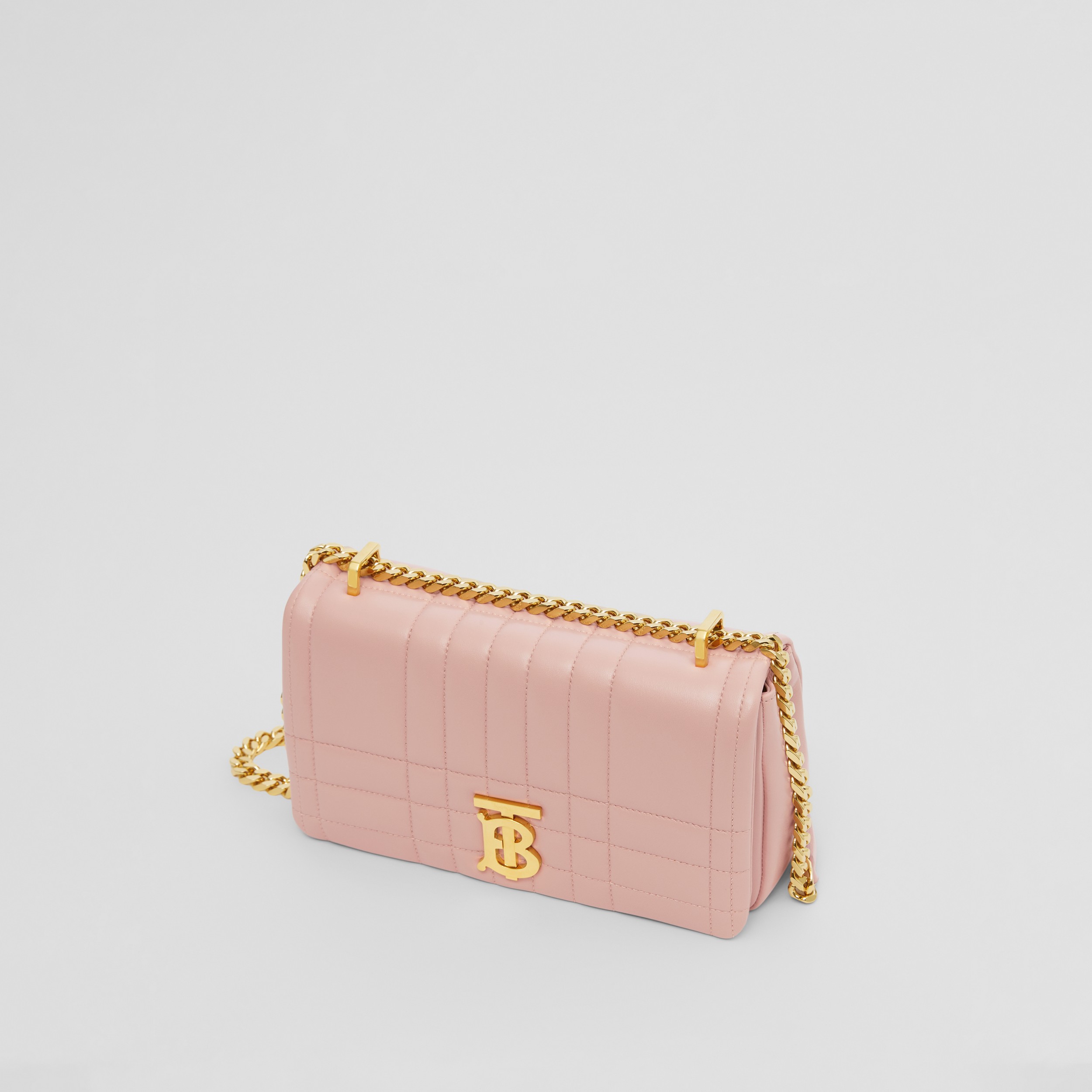 Quilted Leather Small Lola Bag in Dusky Pink - Women | Burberry® Official - 3