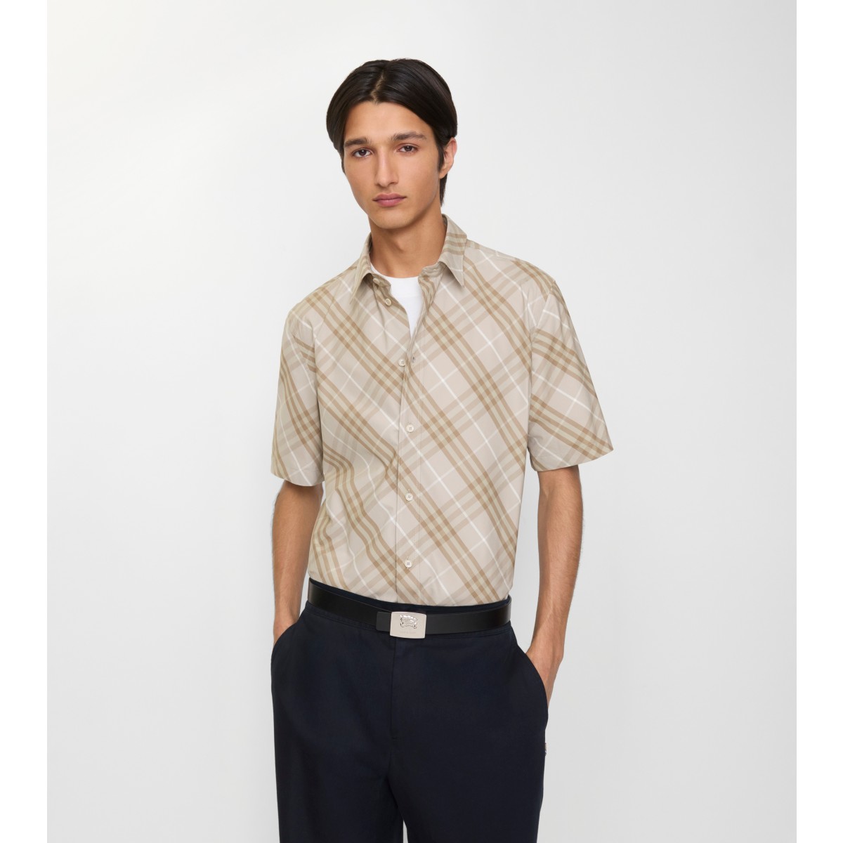  Check Relaxed Fit Cotton Shirt