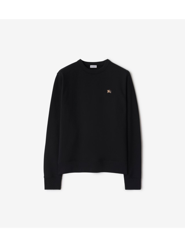 スウェット・トレーナー Burberry Brown Cotton Blend Sweatshirt Check Hood Cotton Blend Zip Hoodie in Black/birch brown