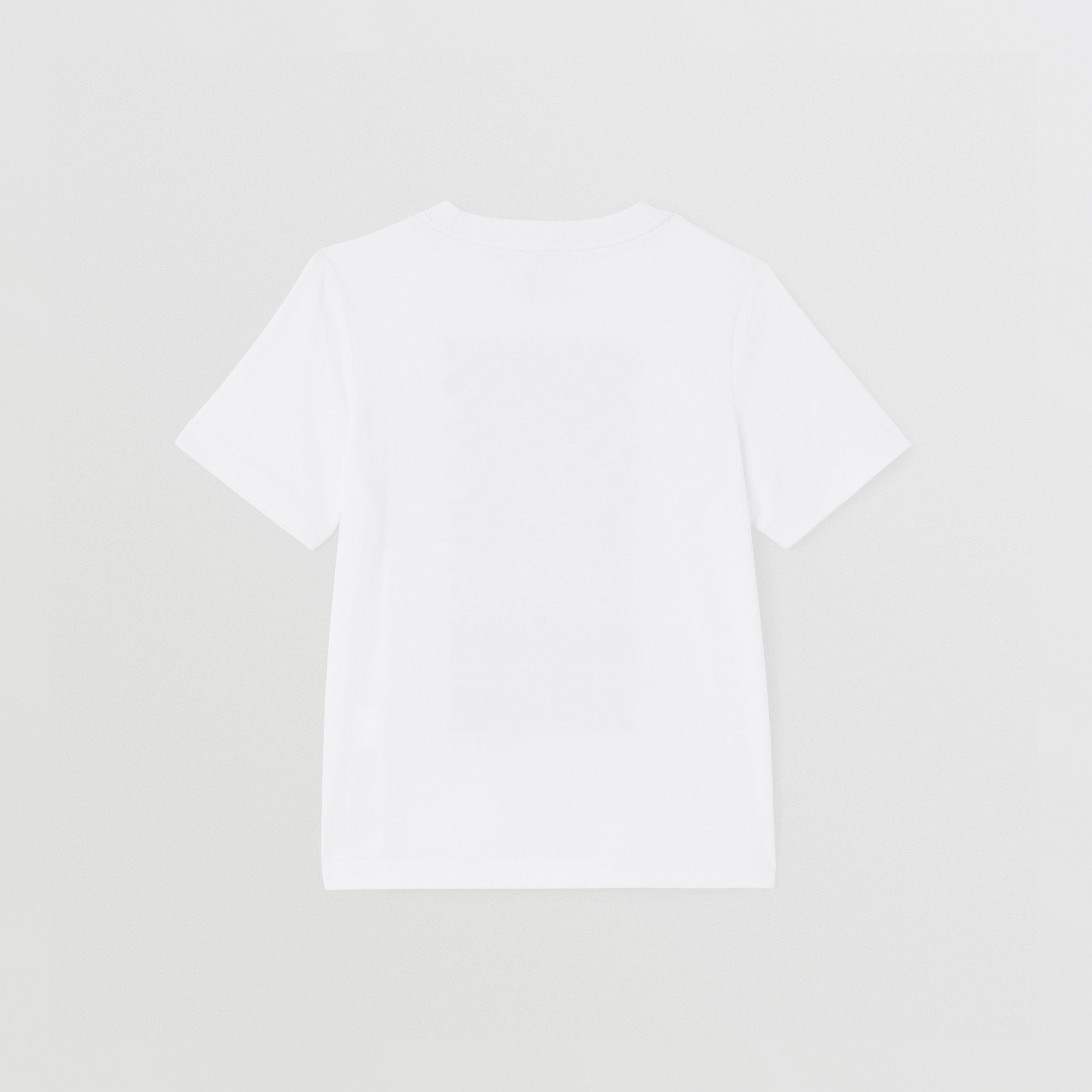 Montage Print Cotton T-shirt in White | Burberry® Official - 4