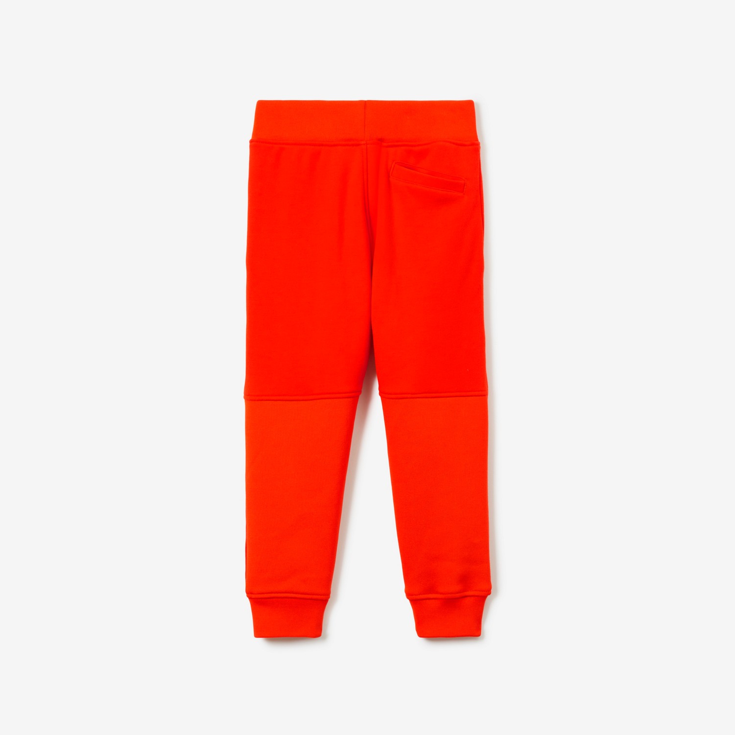 马术骑士徽标棉质慢跑裤 (红橙色) | Burberry® 博柏利官网