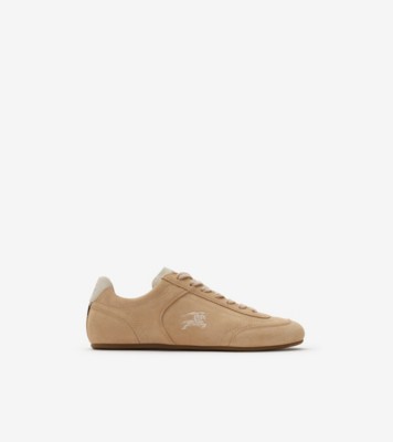 Suede Knight Runner Sneakers​ in Flax beige/dove beige - Women | Burberry® Official